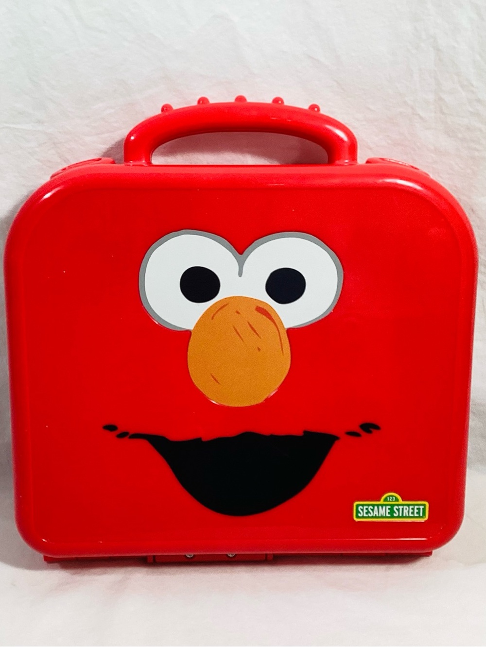 COMPLETE Sesame Street Elmo On The Go Alphabet Letters Red Carrying Case 24 x 35